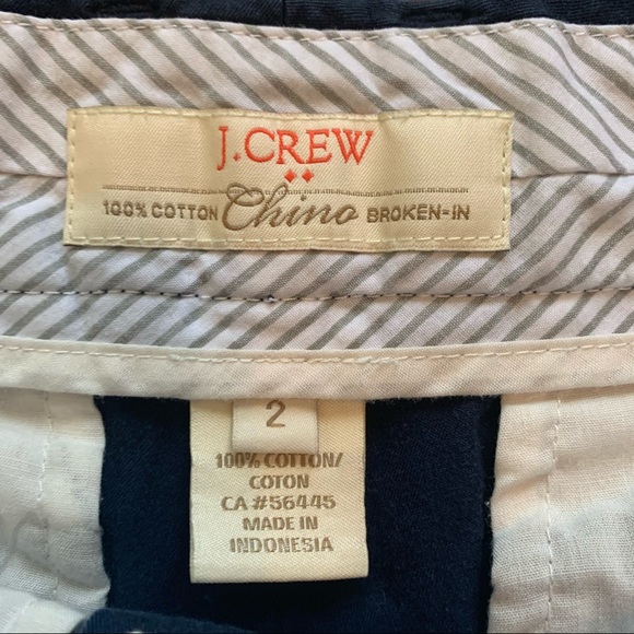 J.Crew Chino Broken-In Shorts Navy - Picture 3 of 3